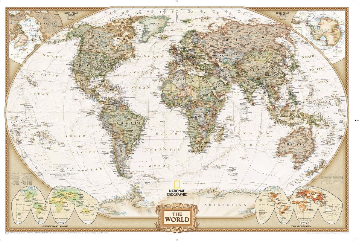 World Executive Wall Map