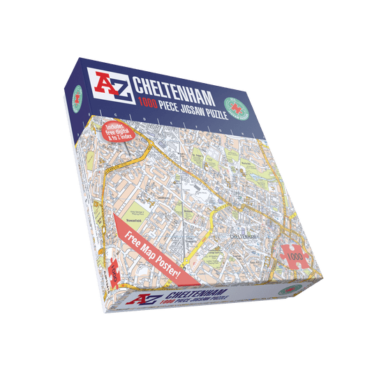 A-Z Map of Cheltenham 1000 Piece Jigsaw