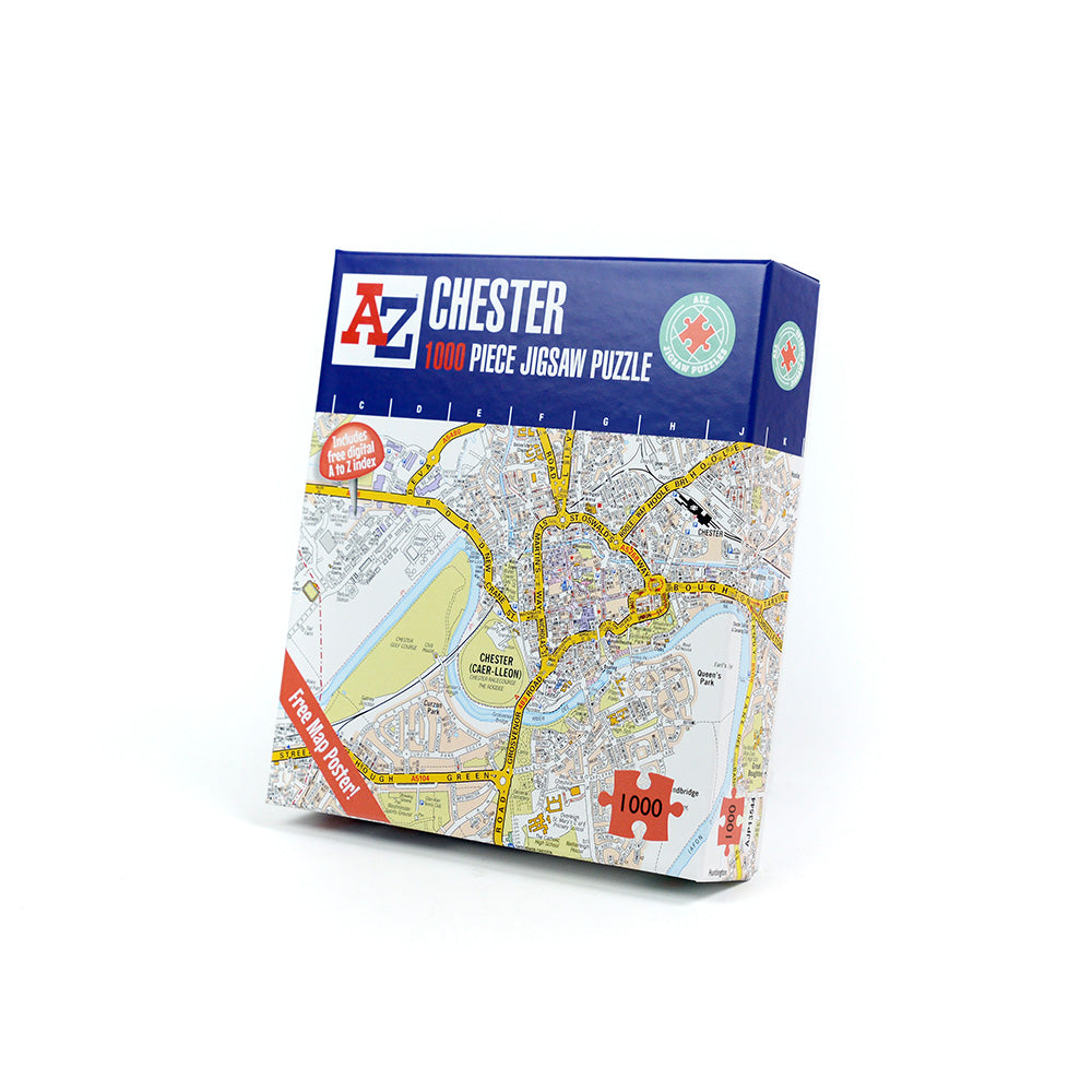 A-Z Map of Chester 1000 Piece Jigsaw