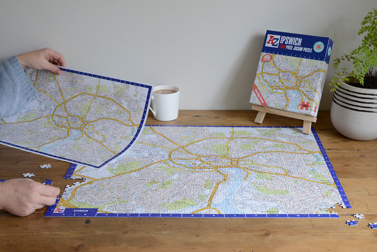 A-Z Map of Ipswich 1000 Piece Jigsaw