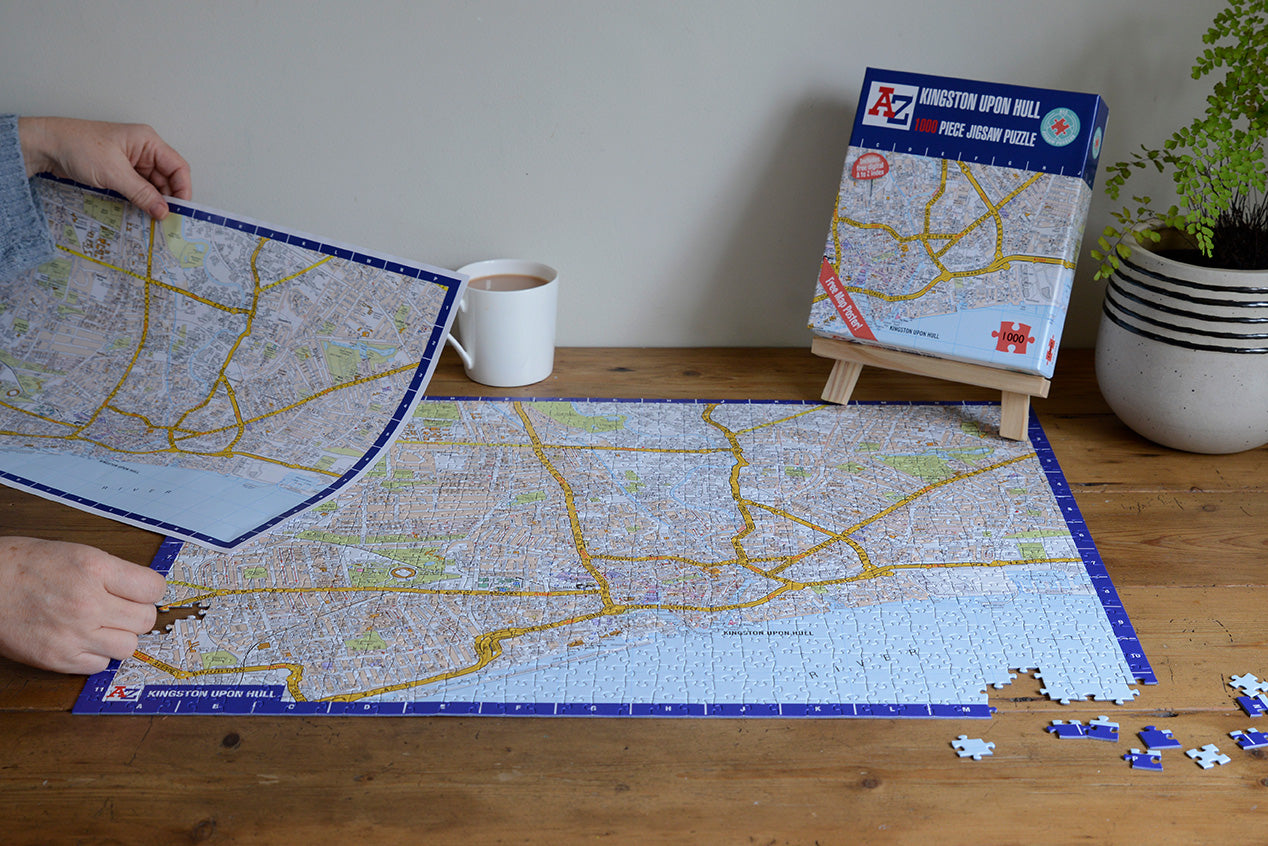 A-Z Map of Kingston Upon Hull 1000 Piece Jigsaw