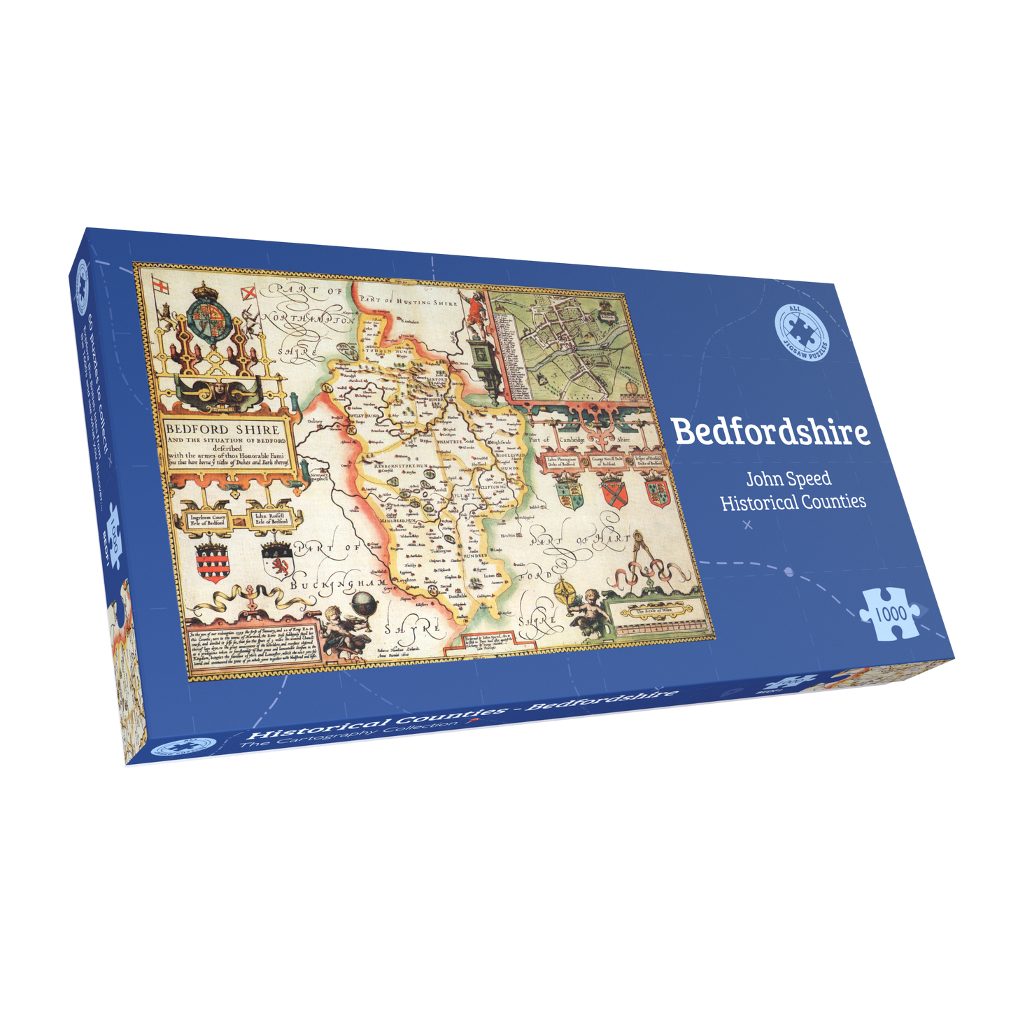 Bedfordshire Historical Map 1000 Piece Jigsaw Puzzle (1610)