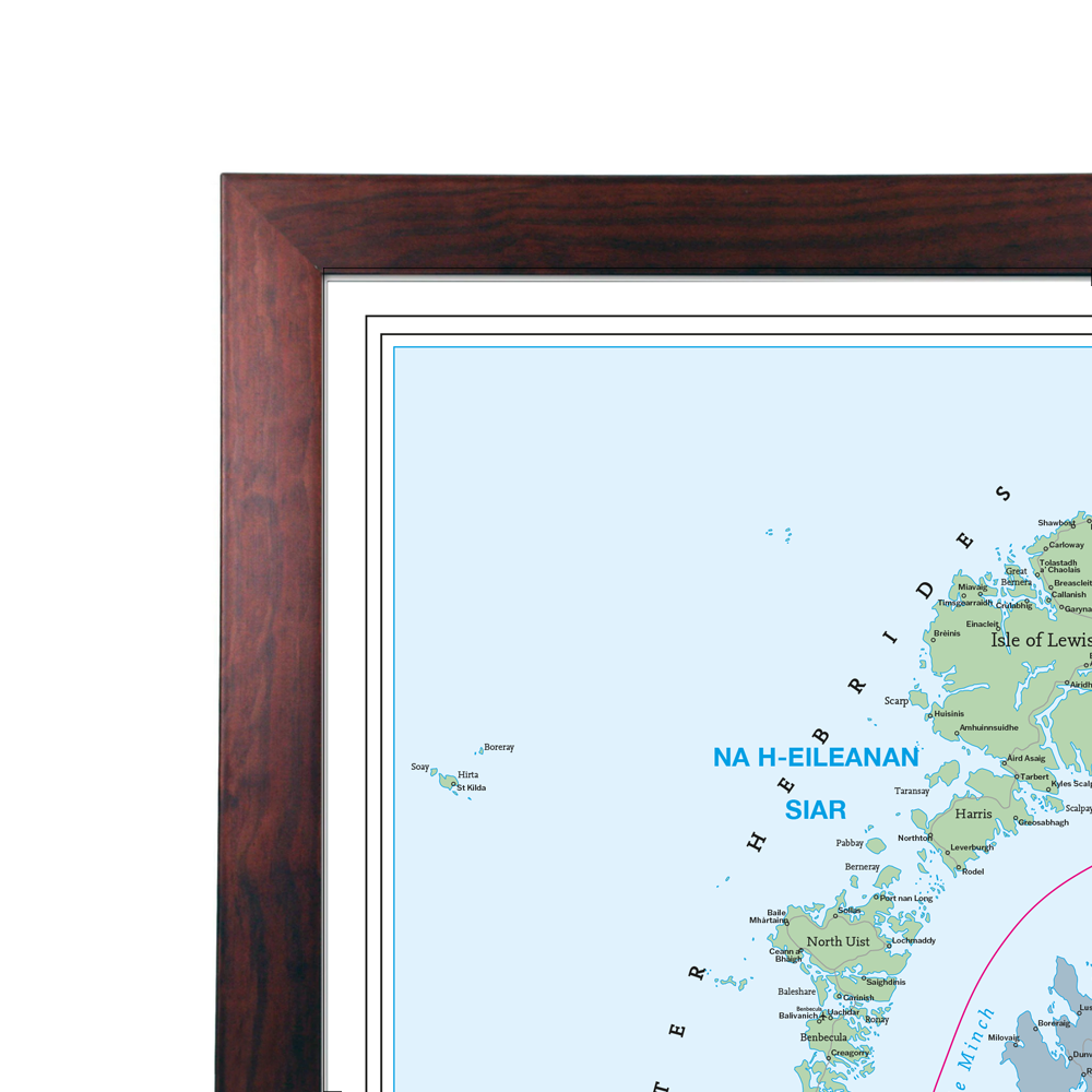 Counties UK Wall Map (Laminated)