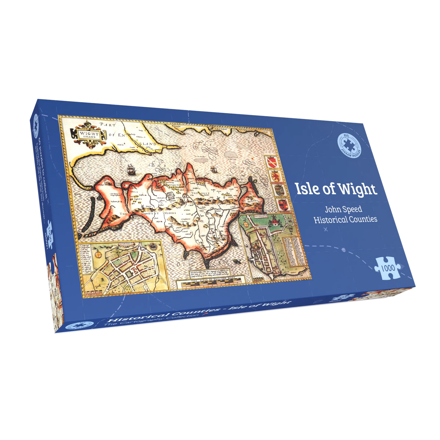 Isle of Wight Historical Map 1000 Piece Jigsaw Puzzle (1610)