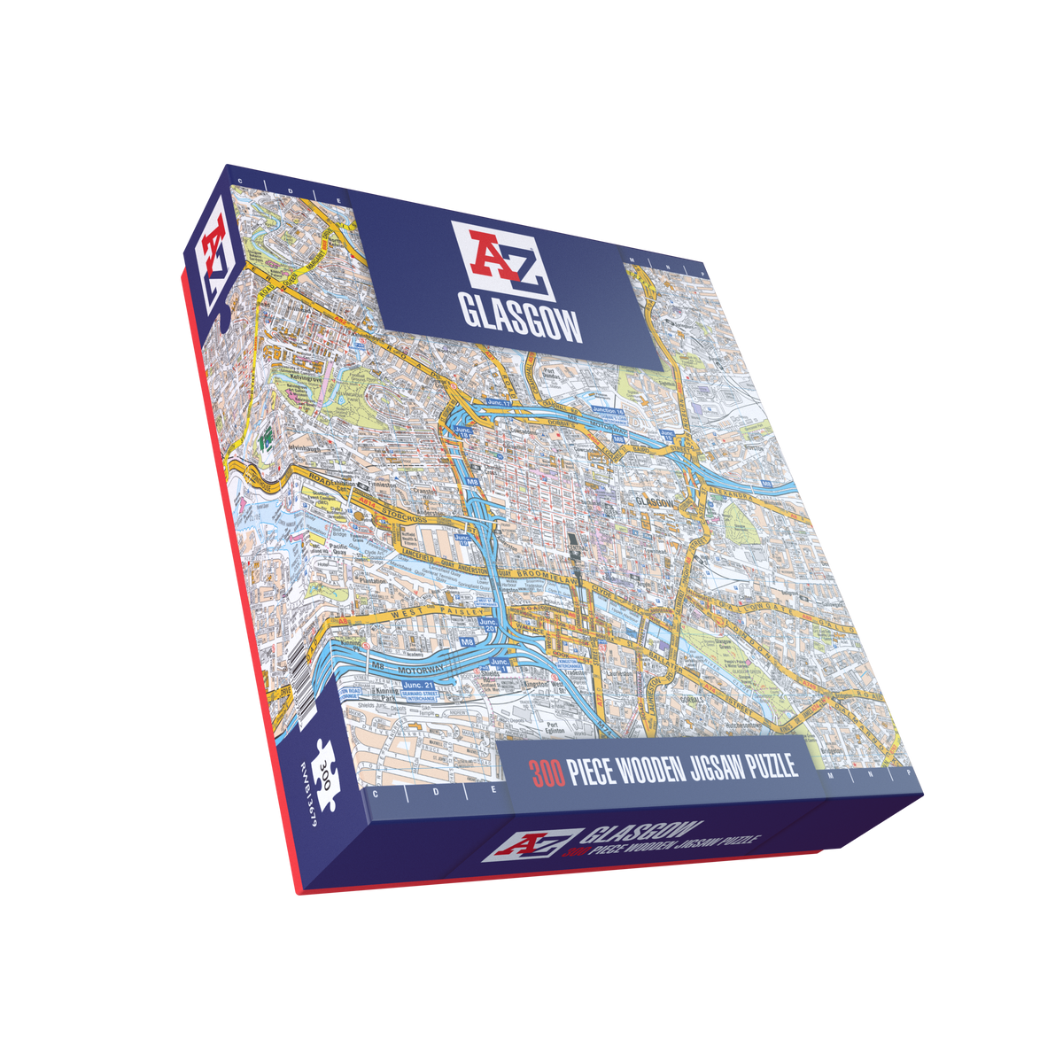 A-Z Map of Glasgow 1000 or 300 Piece Jigsaw