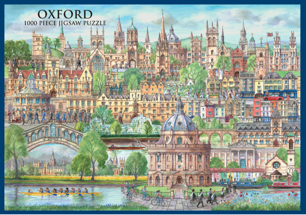 Oxford Map by K.J.Lewis 1000 Piece Jigsaw Puzzle