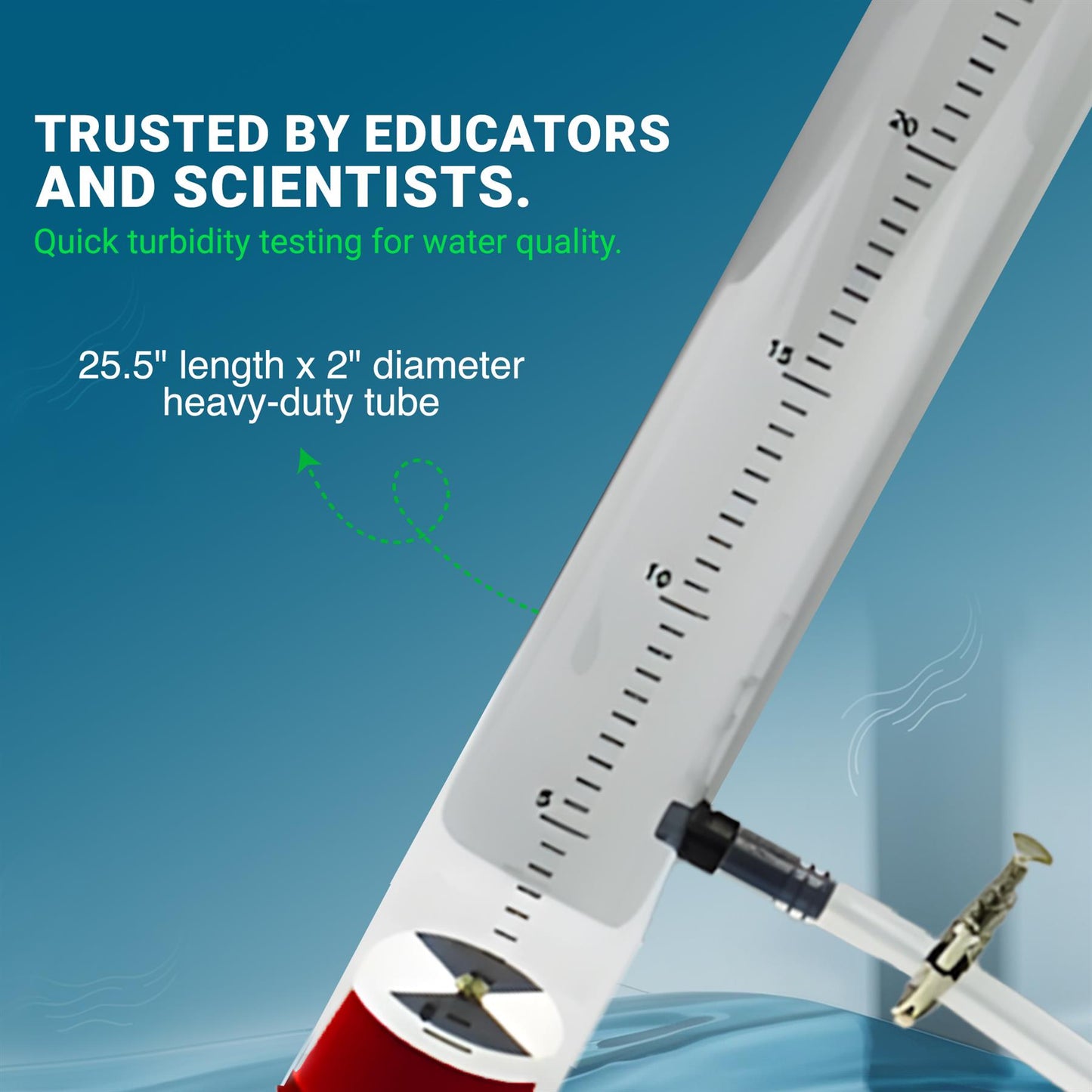 Turbidity Tube with Secchi Disk