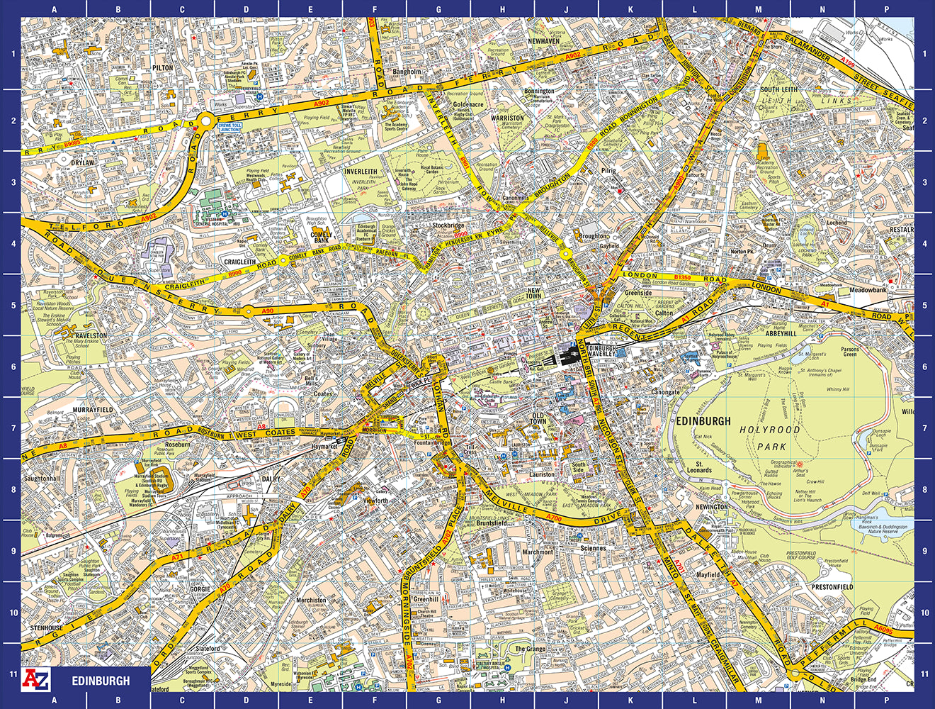 A-Z Map of Edinburgh 1000 Piece Jigsaw