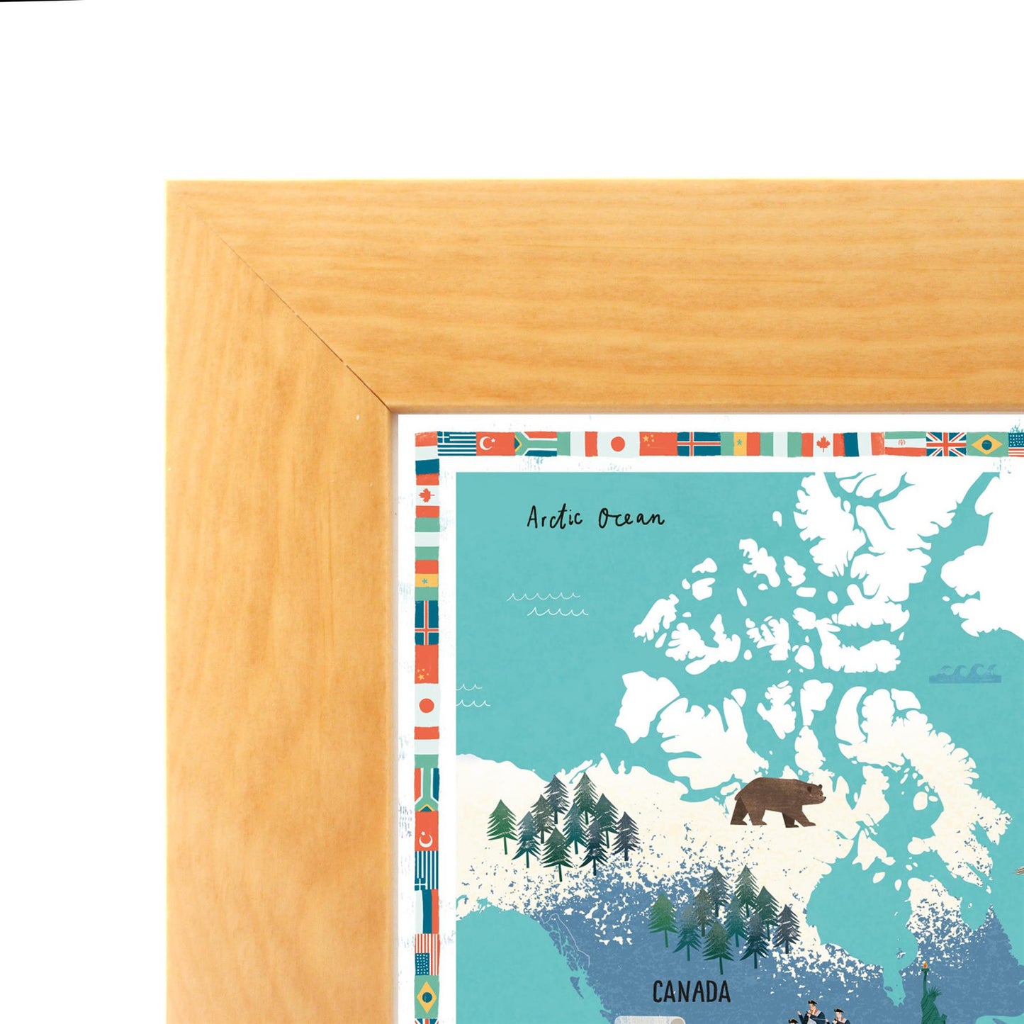 World Educational Wall Map - Prisoners of Geography