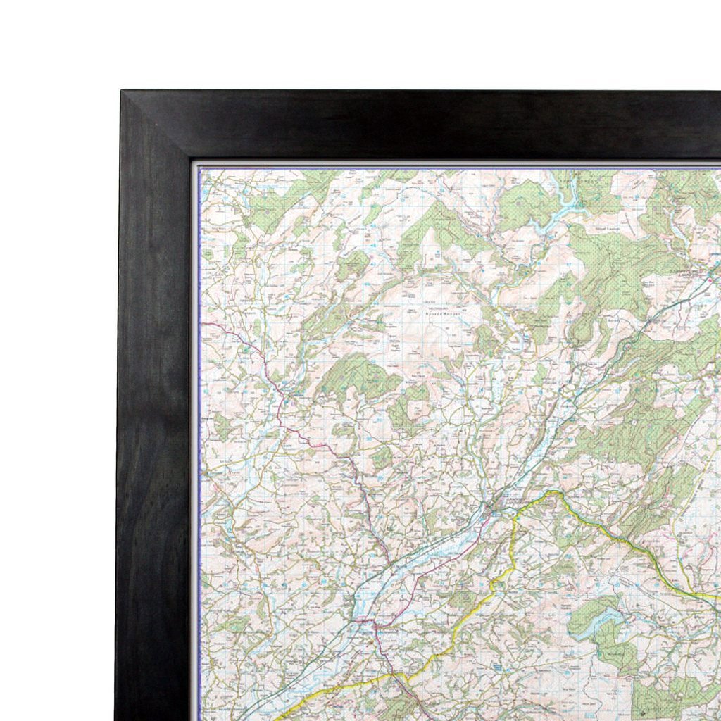 Ireland Political Map - Irish Wall Map with Roads and County Borders