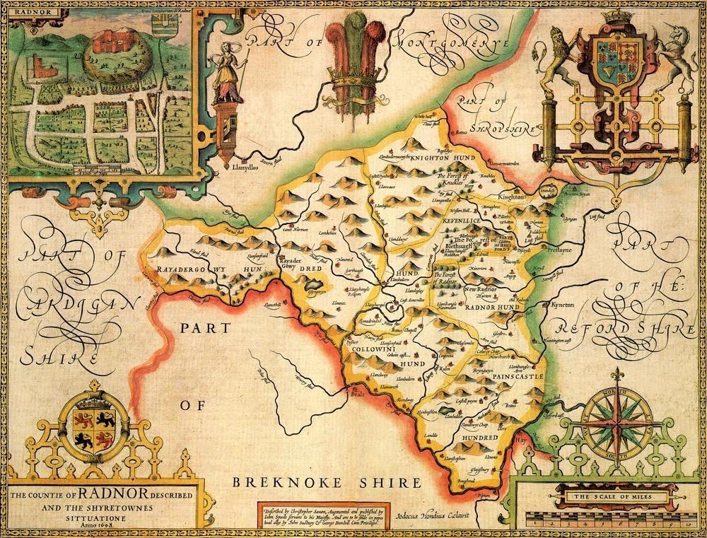 Radnorshire Historical Map 1000 Piece Jigsaw Puzzle (1610) - All Jigsaw Puzzles UK
- 1