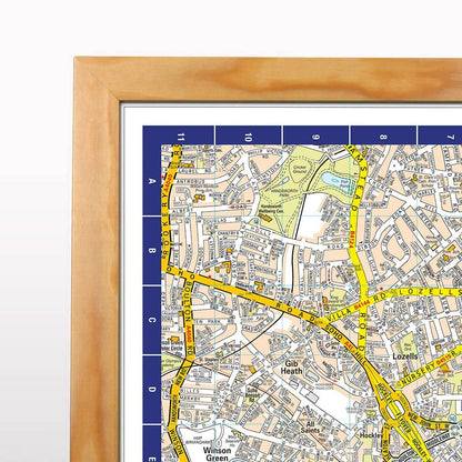 A-Z Map of  Birmingham Wall Map