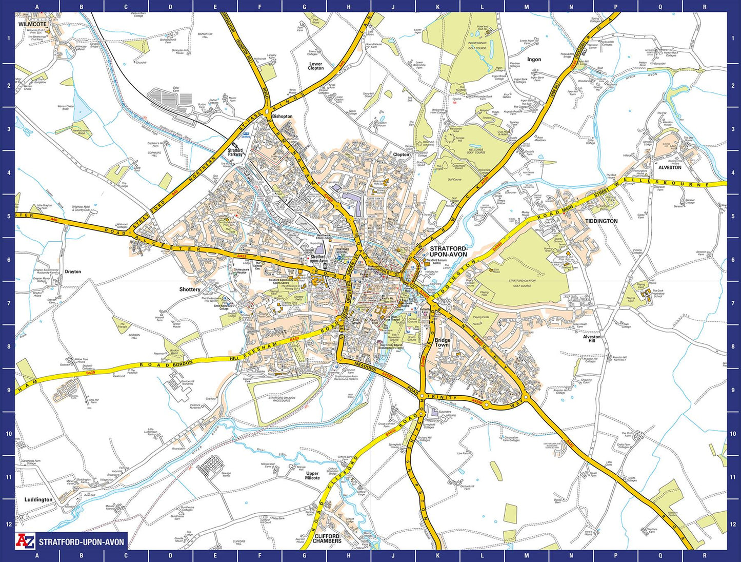 A-Z Map of  Stratford-upon-Avon 1000 Piece Jigsaw