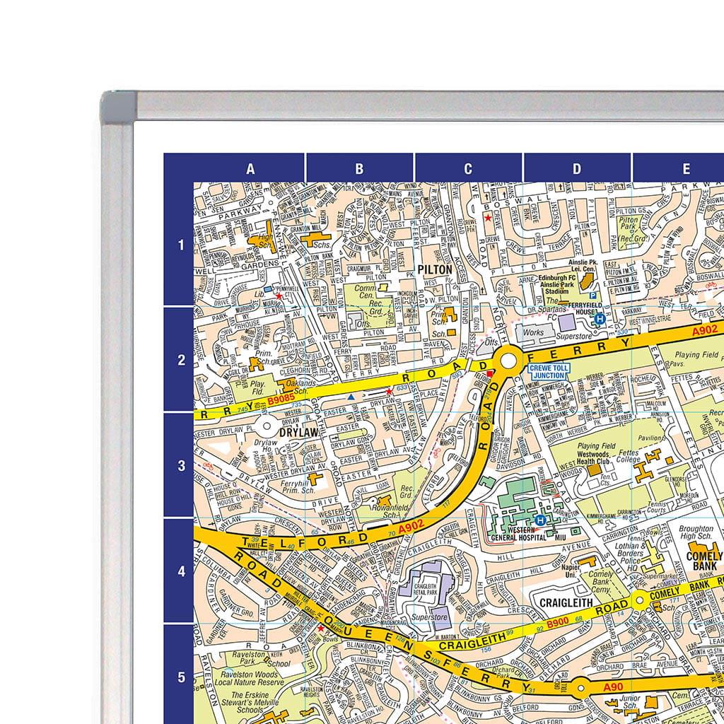 A-Z Map of Edinburgh Wall Map
