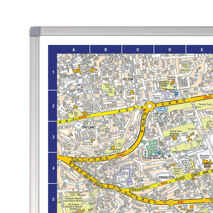 A-Z Map of Edinburgh Wall Map