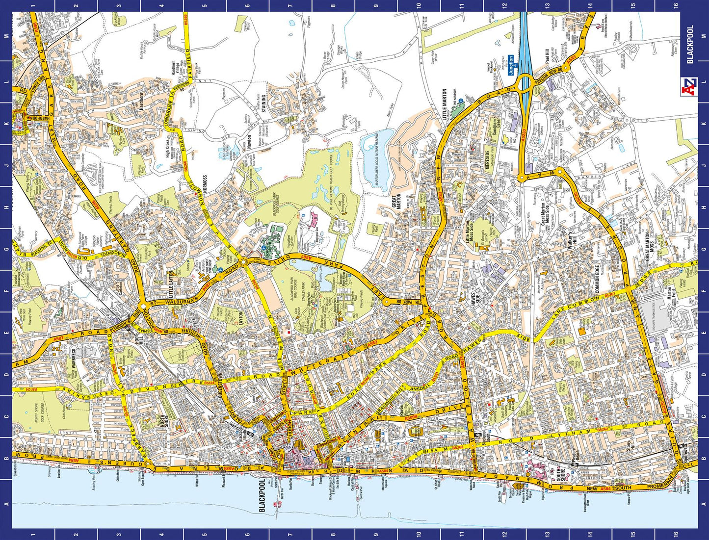 A-Z Map of  Blackpool 1000 Piece Jigsaw
