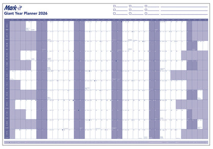 2026 YEARLY WALL PLANNER - MARK IT