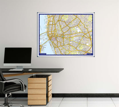 A-Z Map of Liverpool  Wall Map