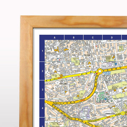 A-Z Map of Edinburgh Wall Map