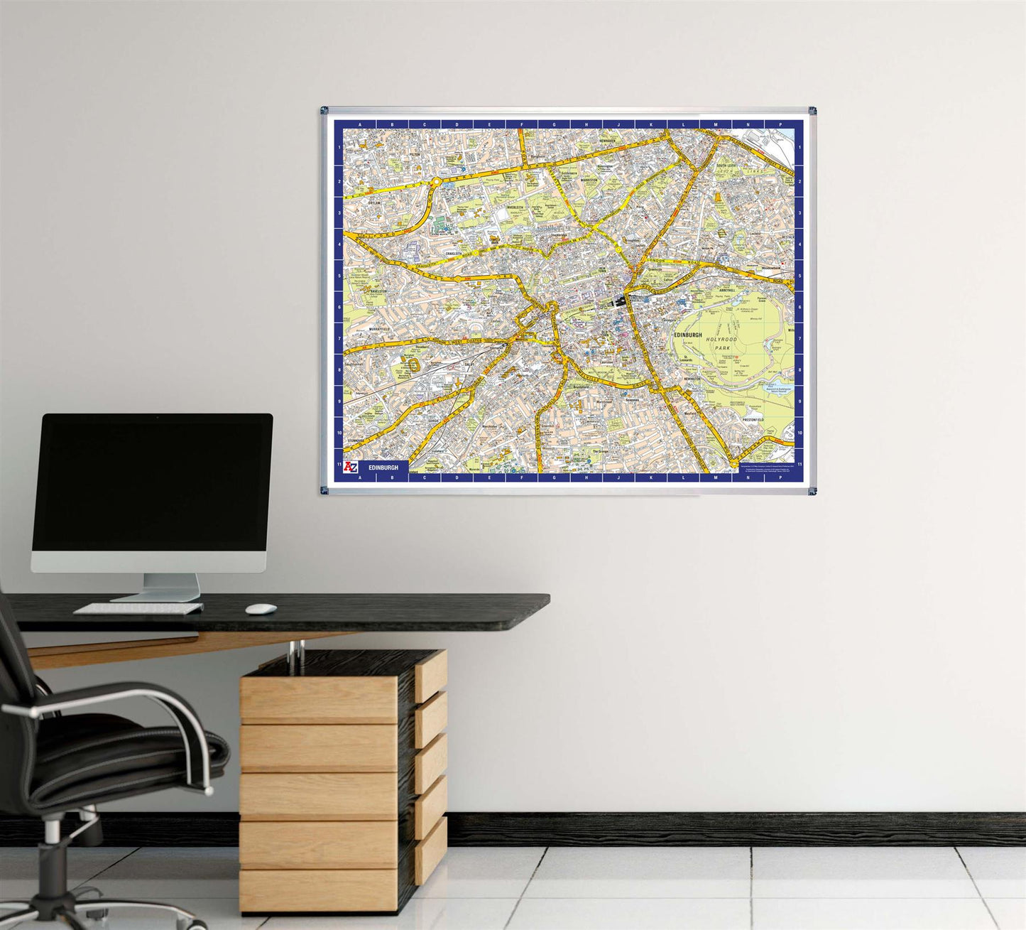 A-Z Map of Edinburgh Wall Map