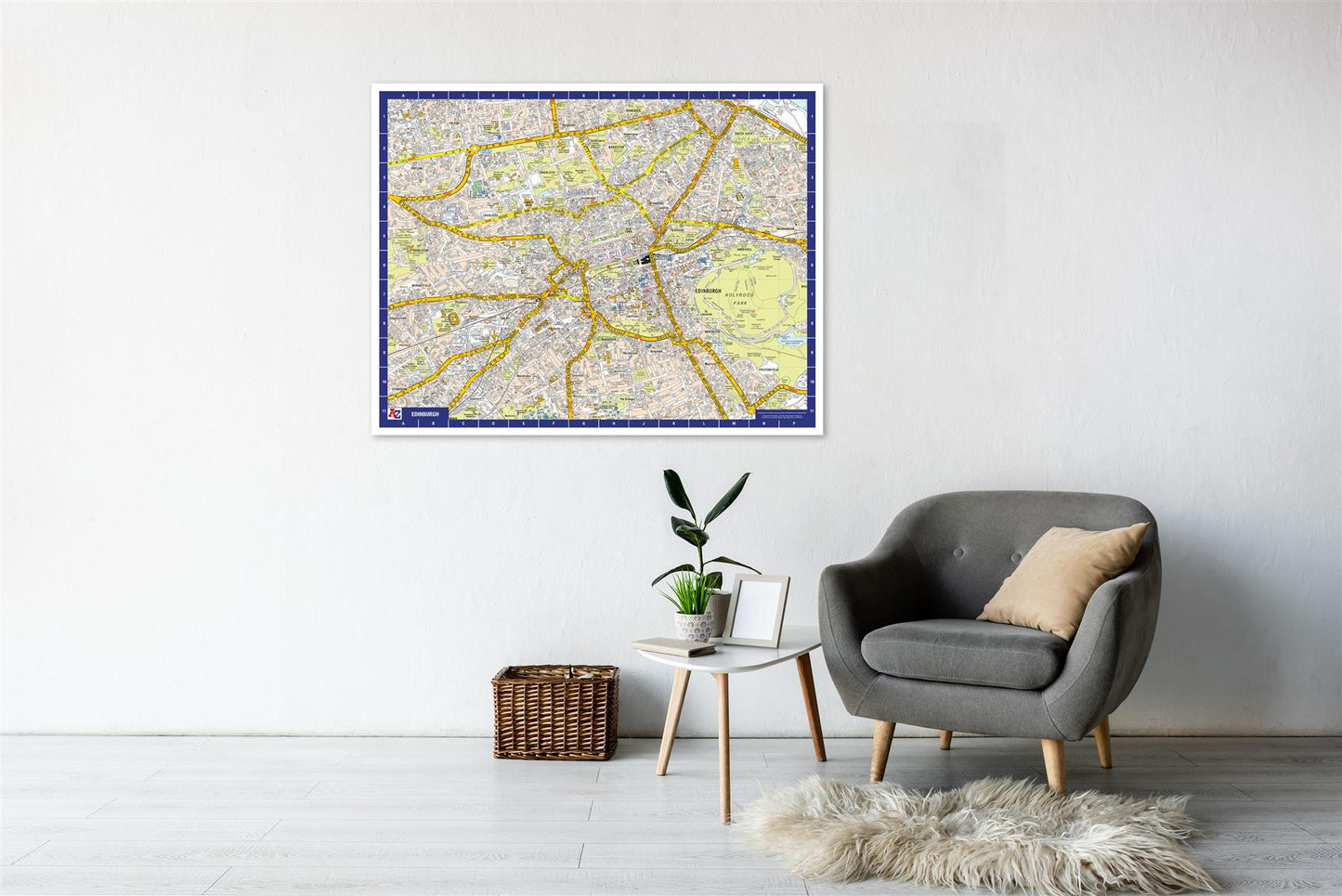 A-Z Map of Edinburgh Wall Map
