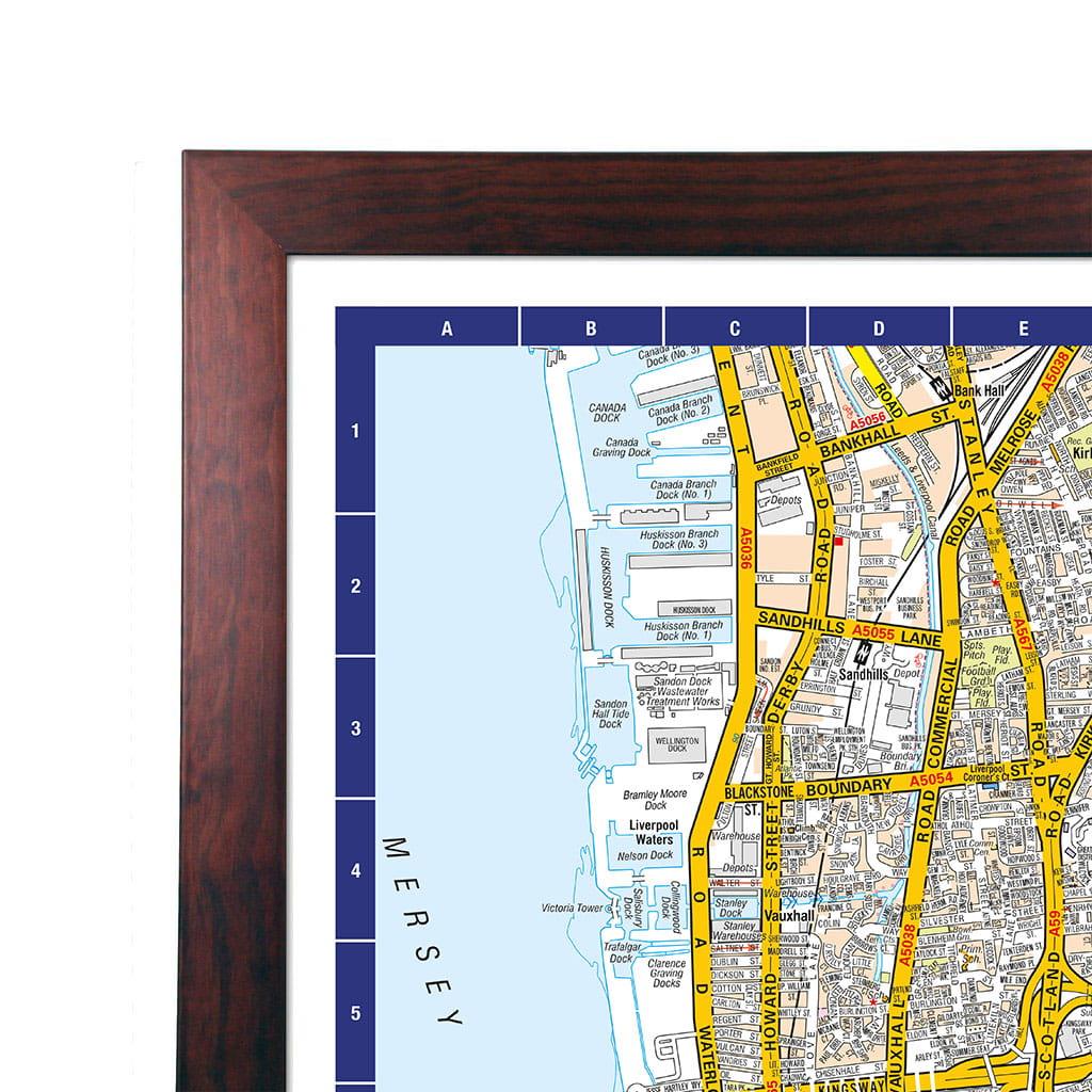 A-Z Map of Liverpool  Wall Map