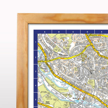 A-Z Map of Leeds Wall Map