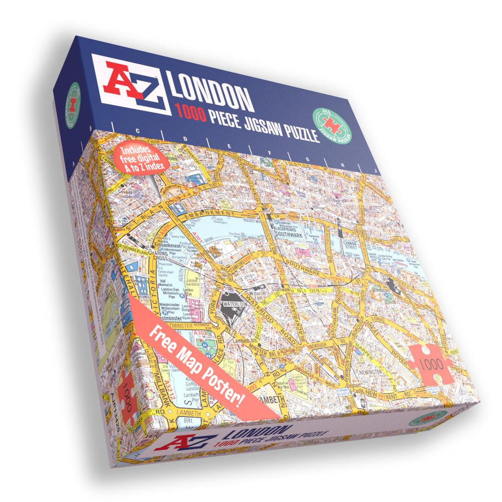 A to Z Map of London 1000 Piece Jigsaw
