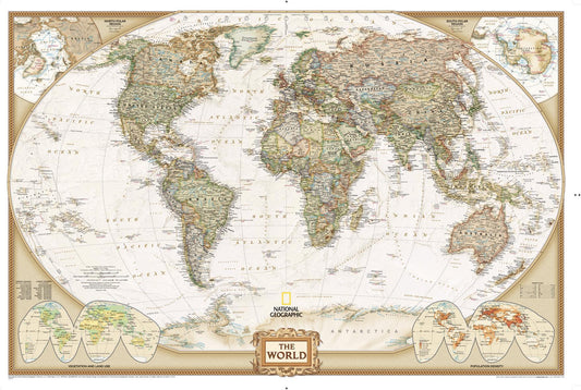 World Executive Wall Map