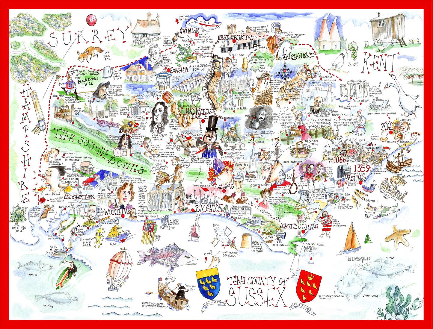 Sussex - Tim Bulmer 1000 piece Jigsaw