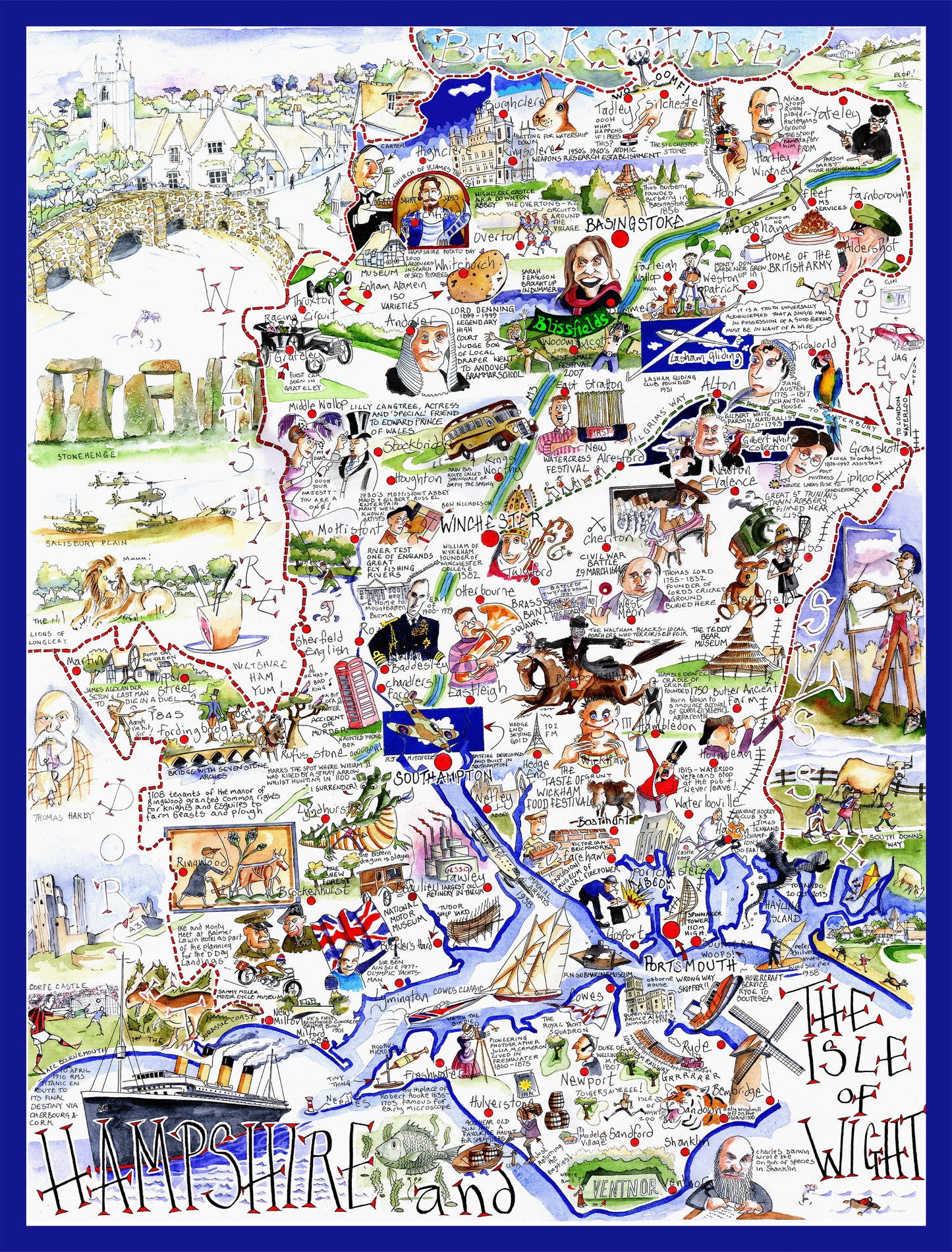 Hampshire - Tim Bulmer 1000 piece Jigsaw