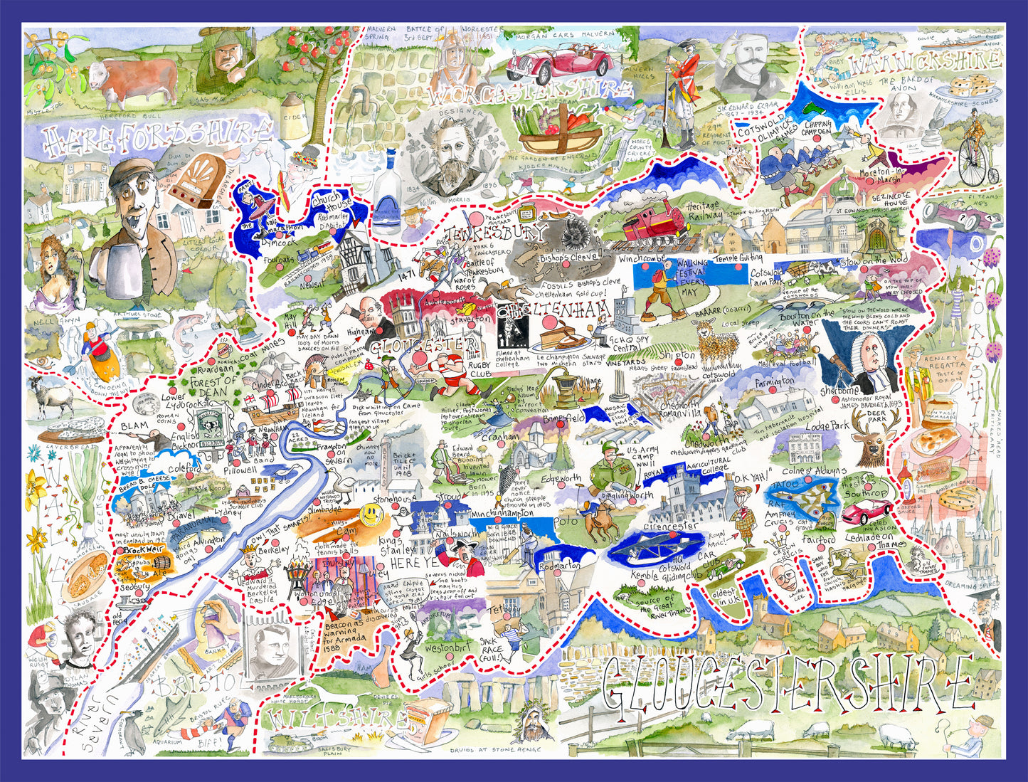 Gloucestershire - Tim Bulmer 1000 piece Jigsaw