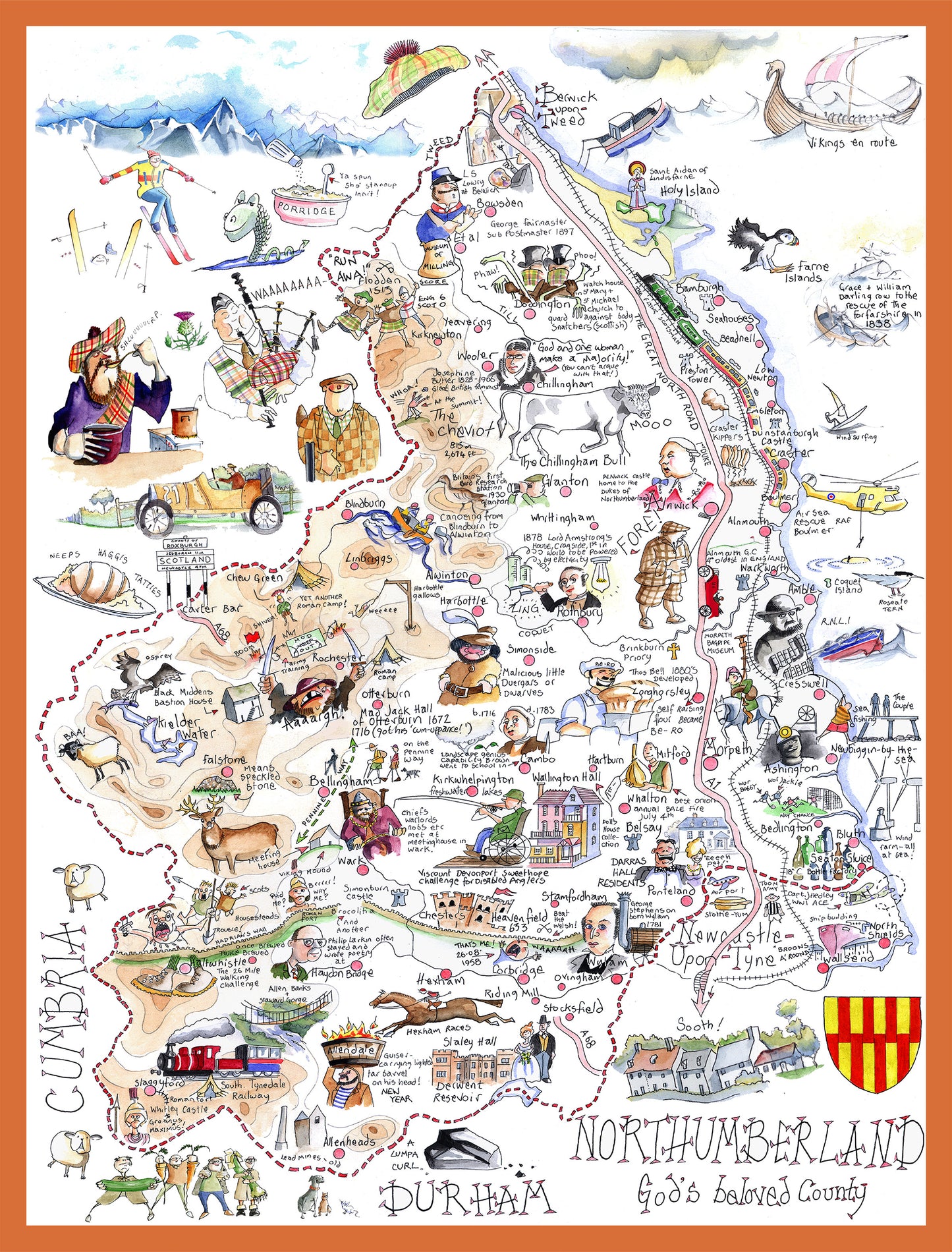 Northumberland - Tim Bulmer 1000 piece Jigsaw
