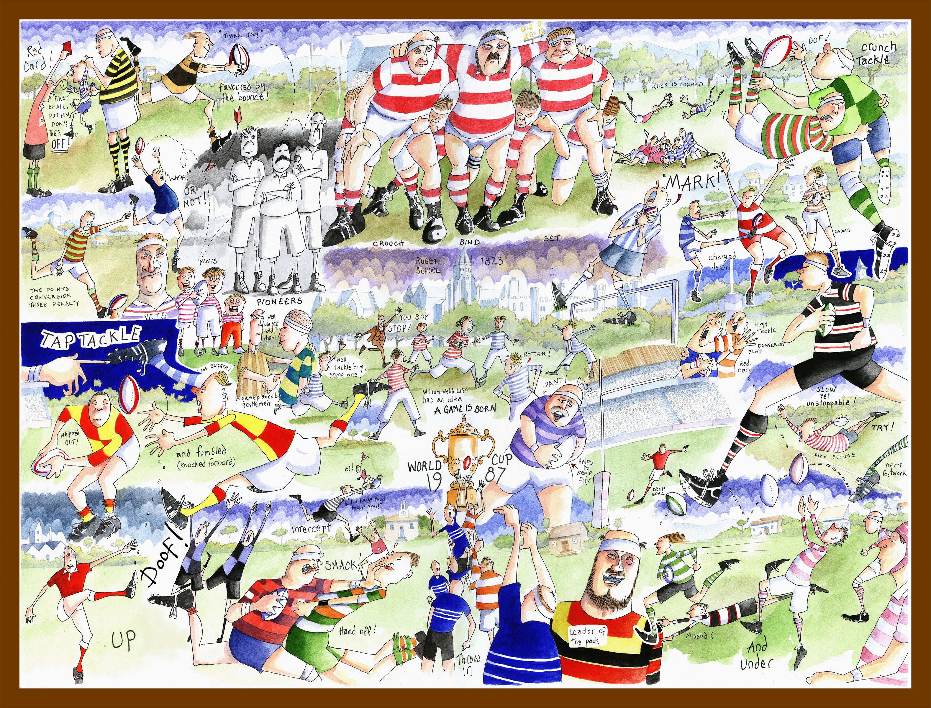 Tim Bulmer Rugby 1000 Piece Jigsaw Puzzle | Butler and Hill – Geopacks