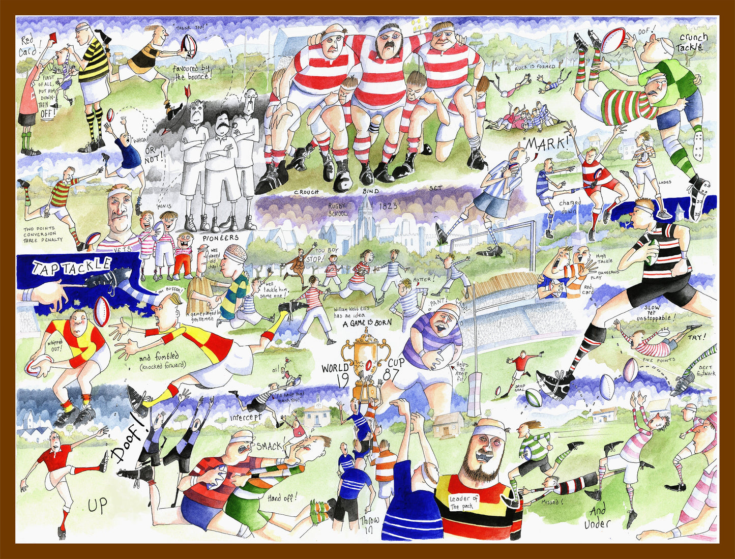 Tim Bulmer Rugby 1000 Piece Jigsaw Puzzle
