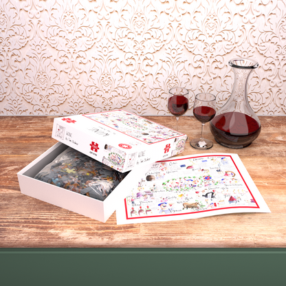 Wine - Tim Bulmer 1000 Piece Jigsaw Puzzle