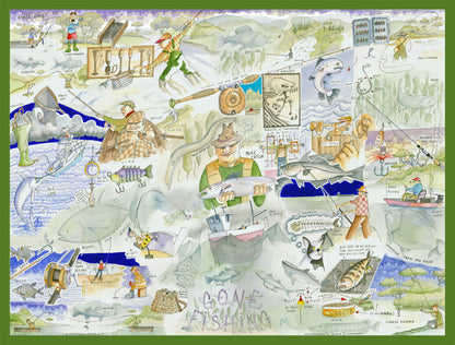 Fishing - Tim Bulmer 1000 Piece Jigsaw Puzzle
