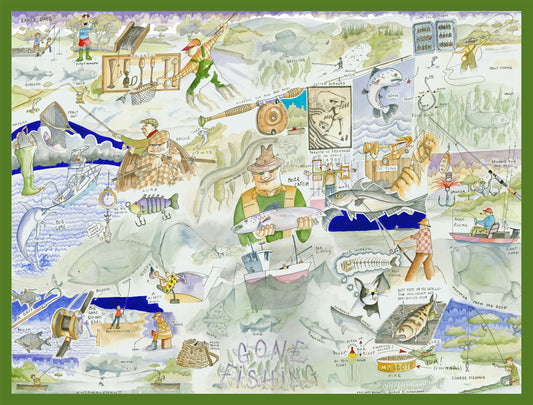 Fishing - Tim Bulmer 1000 Piece Jigsaw Puzzle