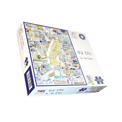 Map of New York City - Tim Bulmer 1000 Piece Jigsaw Puzzle