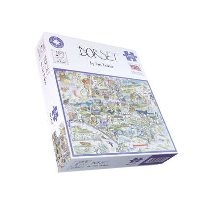 Map of Dorset - Tim Bulmer 1000 Piece Jigsaw Puzzle