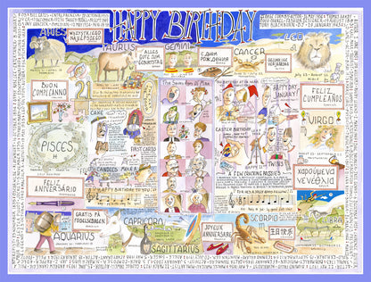 Tim Bulmer Happy Birthday 1000 Piece Jigsaw Puzzle