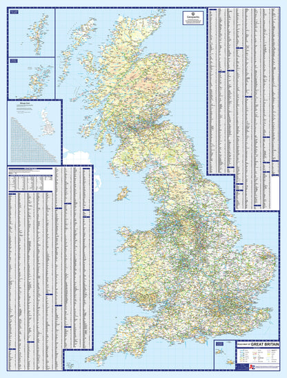 British Isles Road Map 1000 Piece Jigsaw Puzzle