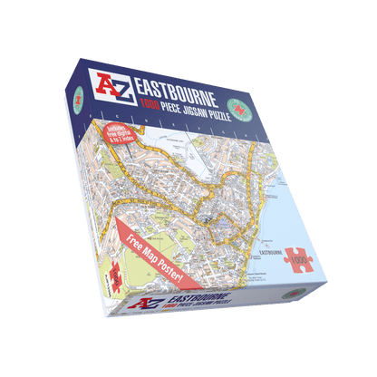 A-Z Map of  Eastbourne 1000 Piece Jigsaw