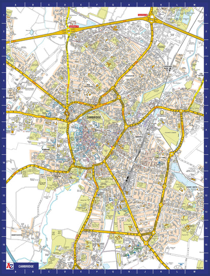 A-Z Map of  Cambridge 1000 Piece Jigsaw
