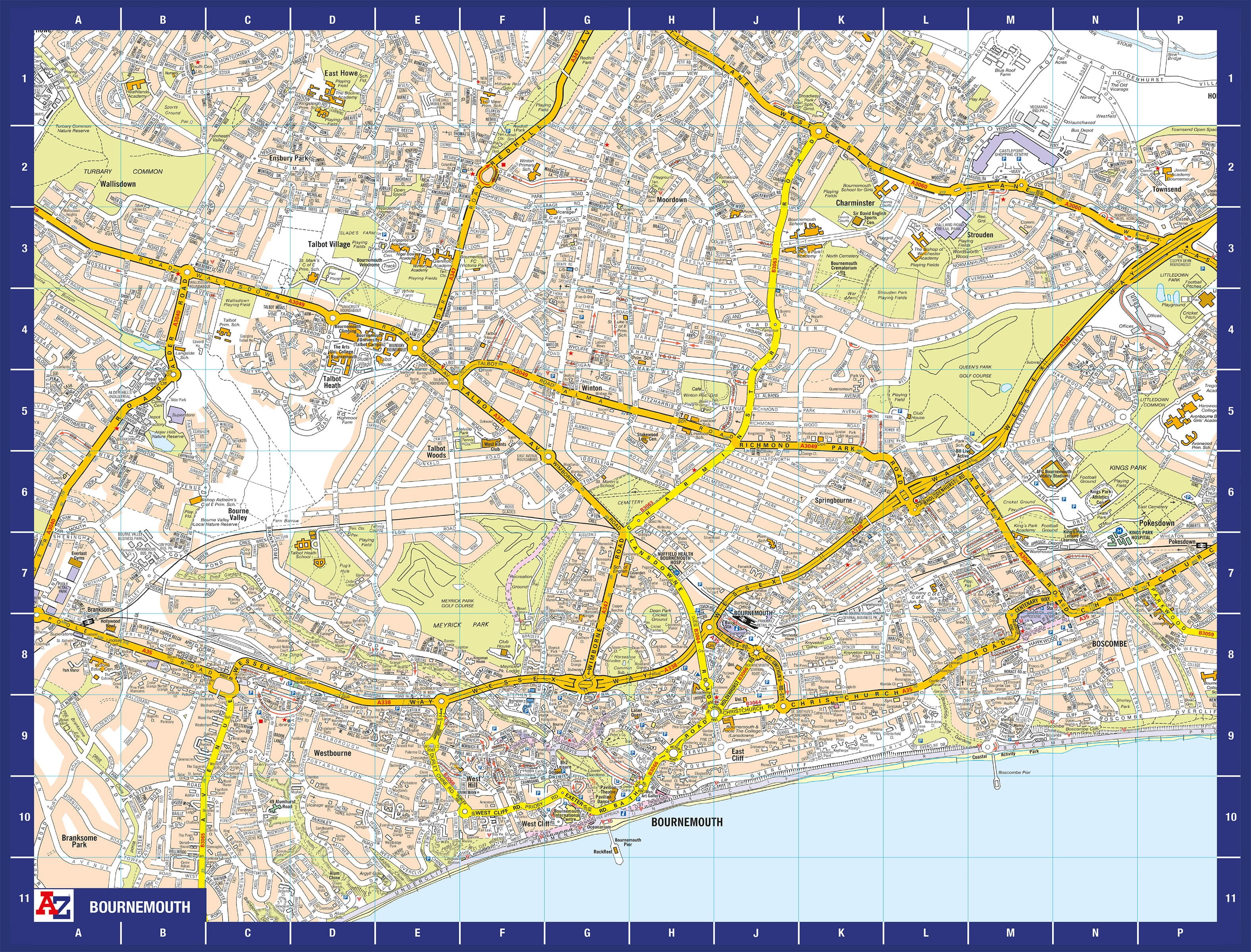 A-Z Map of Bournemouth 1000 Piece Jigsaw – Geopacks