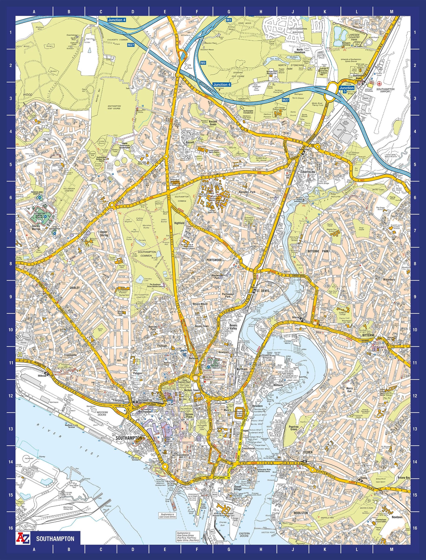 A-Z Map of  Southampton 1000 Piece Jigsaw