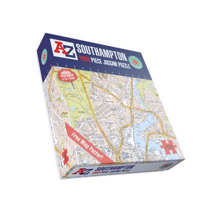 A-Z Map of  Southampton 1000 Piece Jigsaw