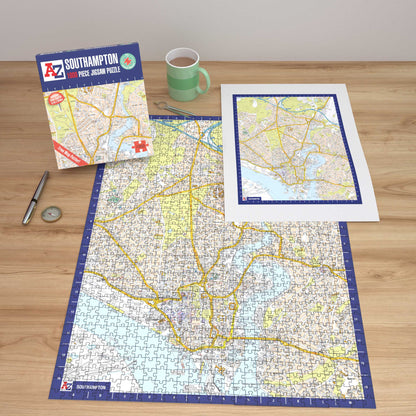 A-Z Map of  Southampton 1000 Piece Jigsaw