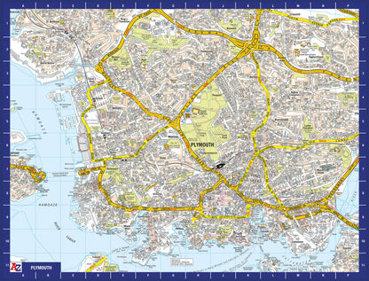 A-Z Map of  Plymouth 1000 Piece Jigsaw