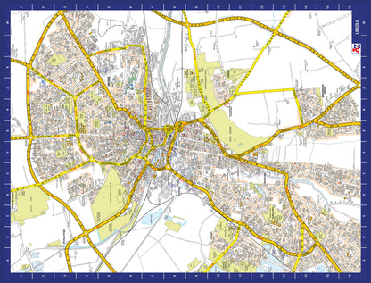A-Z Map of  Lincoln 1000 Piece Jigsaw